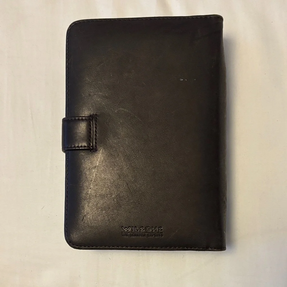 Elegant Black Leather Planner